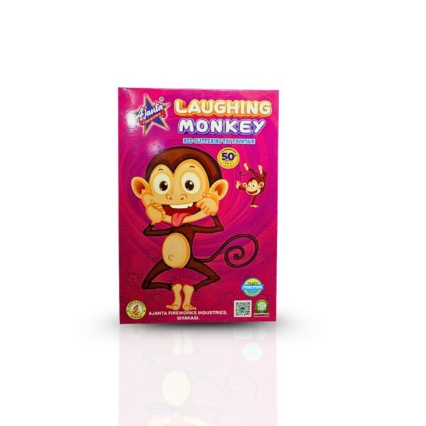 Laughing monkey red flower pot crackers, fireworks