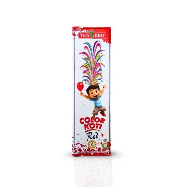 Colour Koti Red Flower Pot